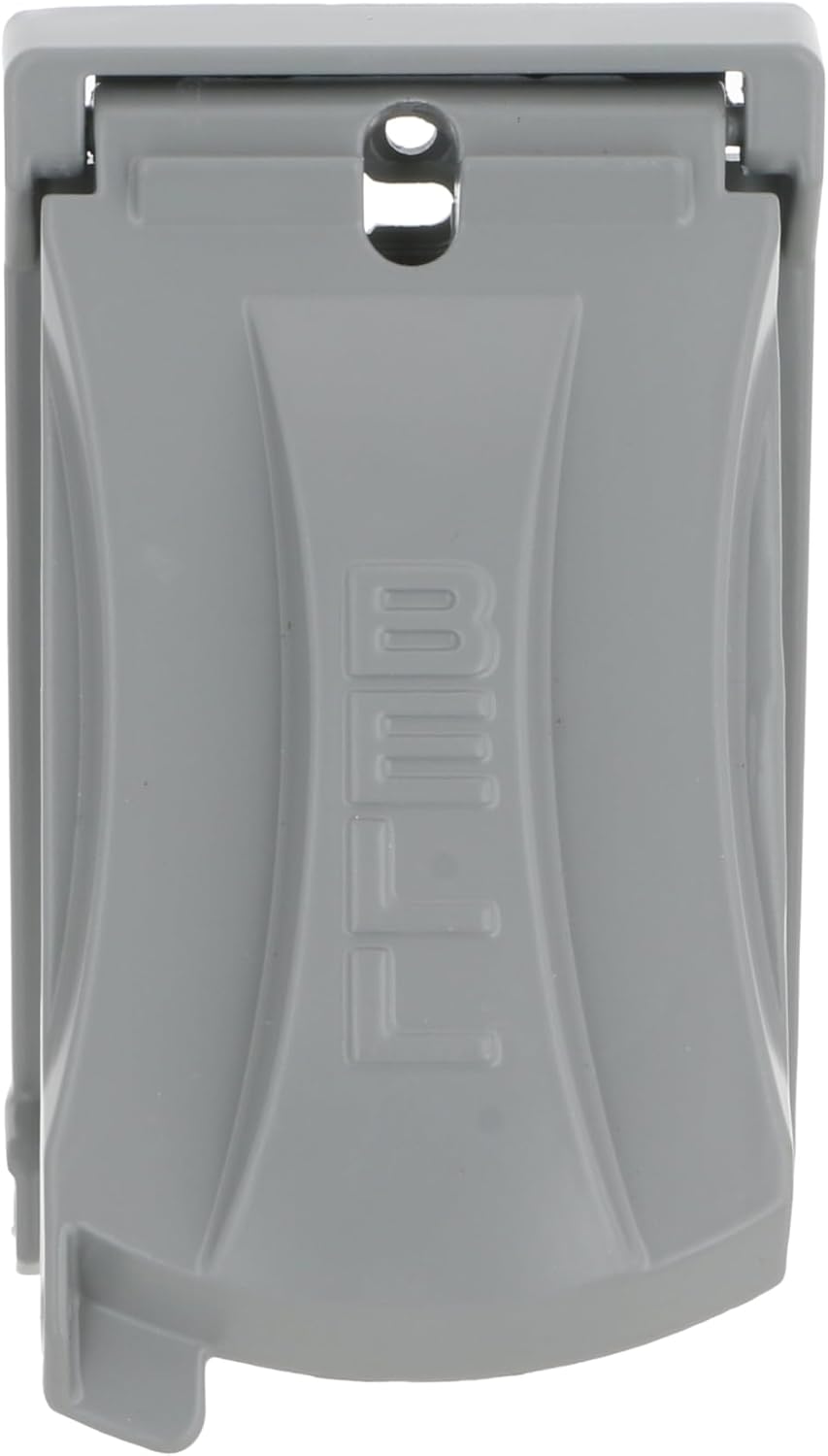 Hubbell Bell MX1050S Single-Gang Weatherproof Heavy Duty Universal Flip Cover, 2.87"W x 4.84"H, Gray Finish