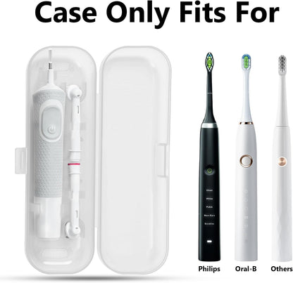 Newly upgraded toothbrush travel case, suitable for Oral-B/Oral-B Pro/Philips Sonicare/Aquasonic toothbrush, travel electric toothbrush box(black)