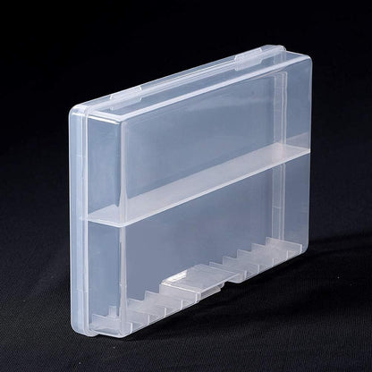 Fielect AAA/AA/C/D Battery Storage Case Holder Organizer Box Transparent