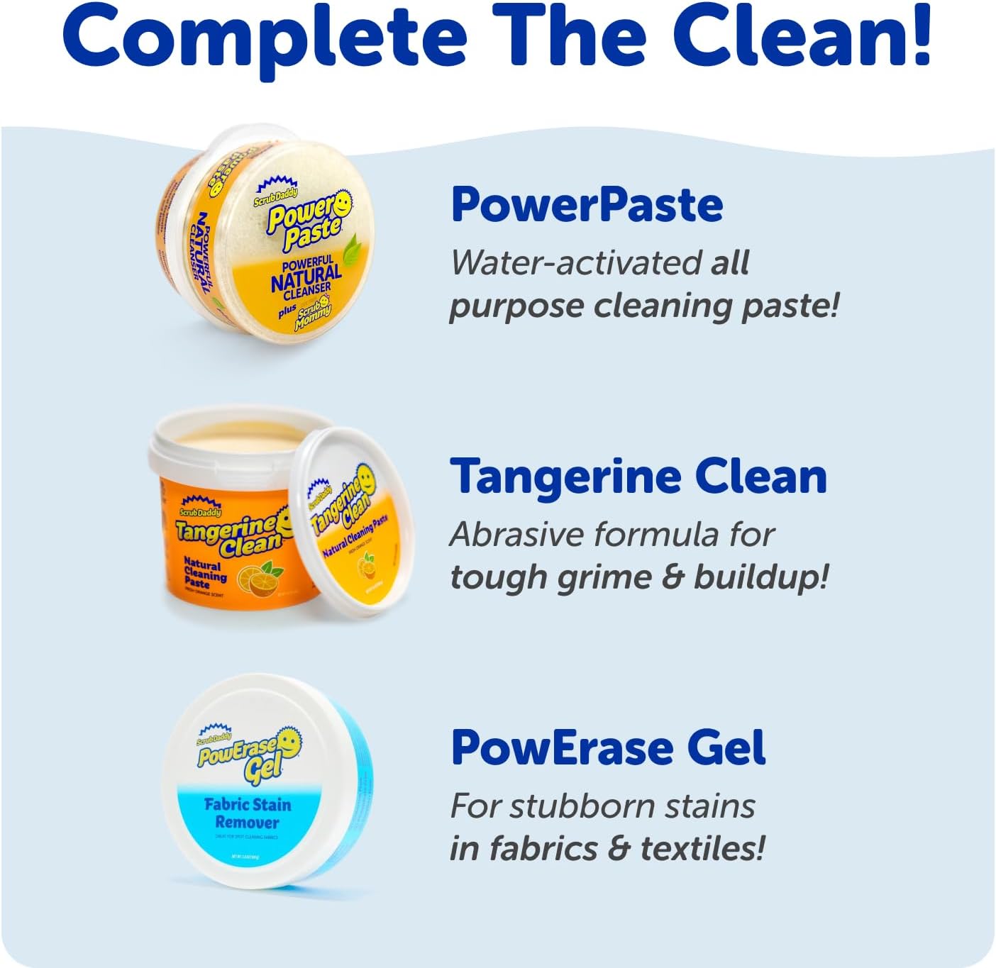 Scrub Mommy Kitchen Sponges (6) + Daddy Caddy Sponge Holder - Scratch-Free Cleaning Sponges for Dishes & Dish Scrub for Multipurpose Cleaning - BPA Free Polymer Foam - Stain & Odor Resistant (7 Count)