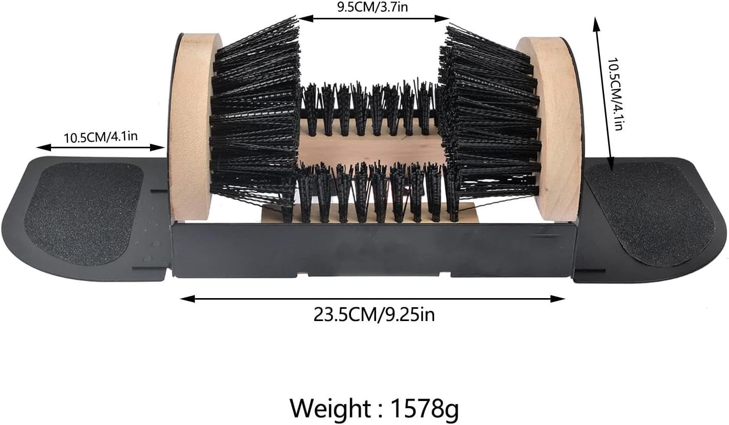 Heavy Duty Boot Scraper Outdoor Shoe Brush Floor Mounted Mud Cleaner Metal Frame Entrance Shoe Cleaner for Home Garden Farm Industrial Entryway Door Mat Tool