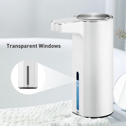 EKO Aroma 9 fl oz Automatic Liquid Soap Dispenser, Rechargeable & Water-Resistant Soap Dispenser for Kitchen and Bathroom with Adjustable Volume Control (Matte Black Steel)