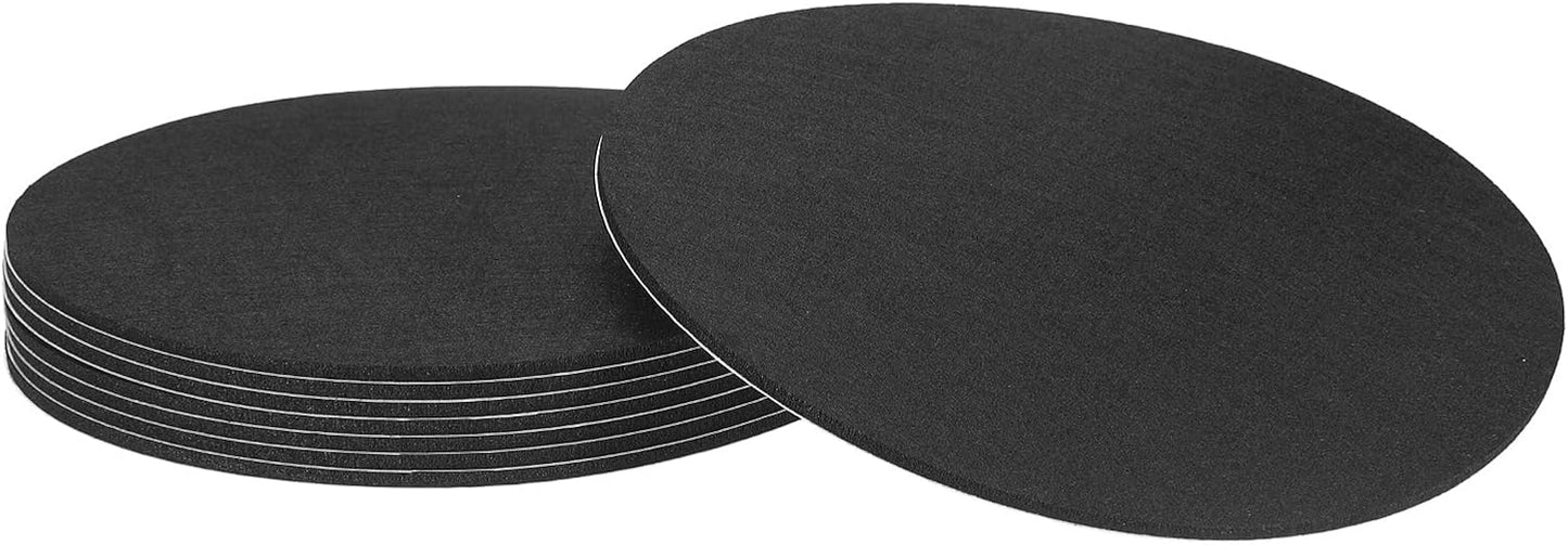 uxcell 32Pcs Non Slip Furniture Pads, 3" Round Self Adhesive Felt Bumpers Noise Reducing Furniture Feet Floor Protector for Chairs Tables Furniture Legs (White 0.2" Thick) - Colors A