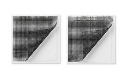 Screen Repair Patch Kit, 2 Pack 3.5" x 3.5" Adhesive Fiberglass Screen Repair for Window, Door & Patio Screens (Gray)