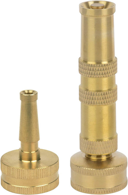 Melnor 65043-AMZ Solid Brass Nozzle Bundle - Heavy Duty, Adjustable Spray & High-Pressure Jet - Leak-Free Design - Compact