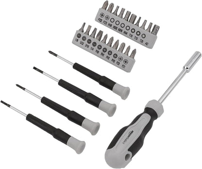 Amazon Basics 173-Piece General Household Hand Tool Set with Storage Case, Portable Tool Kit for Home Maintenance and Everyday Repairs