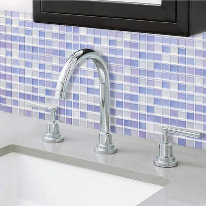 Yoillione Peel and Stick Backsplash for Kitchen: Self Adhesive Wall Tiles for Bathroom - Vinyl Thick Back Splash Tile (10, Light Coffee)