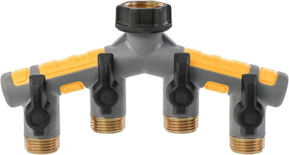Solterra Garden Hose Manifold with Shut-offs