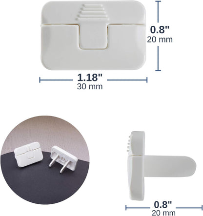 Bates Outlet Covers Baby Proofing - 15 Pack, 2 Prongs, Child Proof Plug Covers for Childproofing