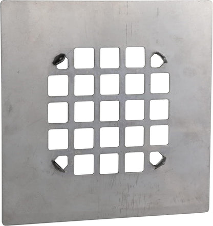 Danco Snap-in Shower Drain Cover with in-Drain Hair Catcher, 4-1/4" Round, White Strainer, (10533)