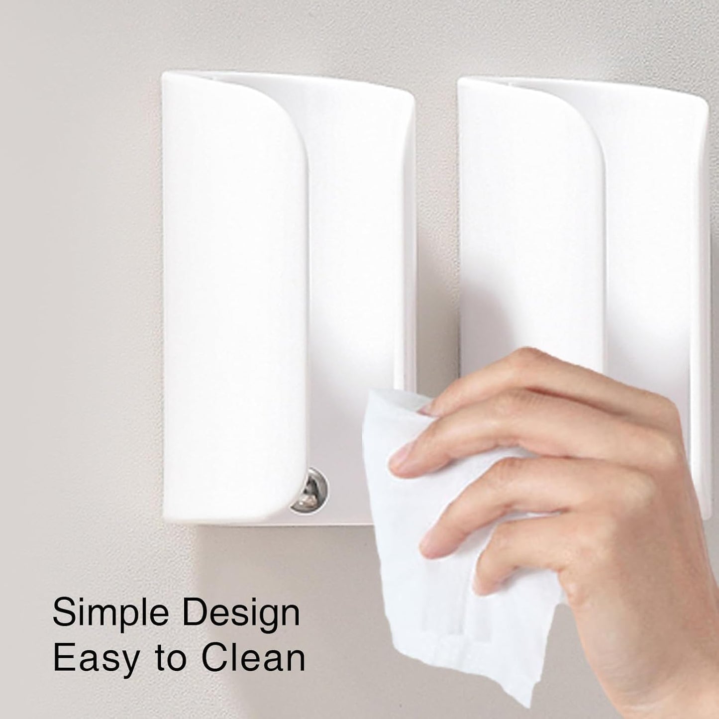 Electric Toothbrush Holder for Bathroom, Wall-Mounted Toothbrush Stand with Self-Adhesive, Compact Bathroom Caddy for Electric Toothbrushes (Clear-2pcs)