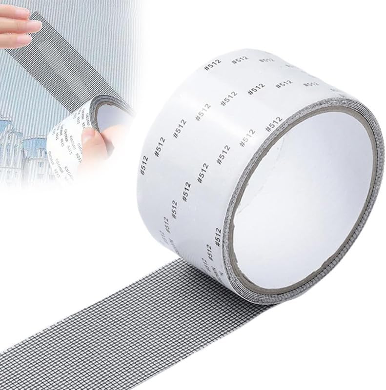Upgraded Strong Adhesive Screen Repair Tape, 2024 New 2" x 80" Screen Repair Kit Window Fiberglass Mesh Screen Repair Tape, Self-Adhesive Screen Window Repair Patch for Doors, Windows