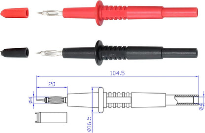 Test Lead Set,4mm Banana Plug (TH-6-KIT)