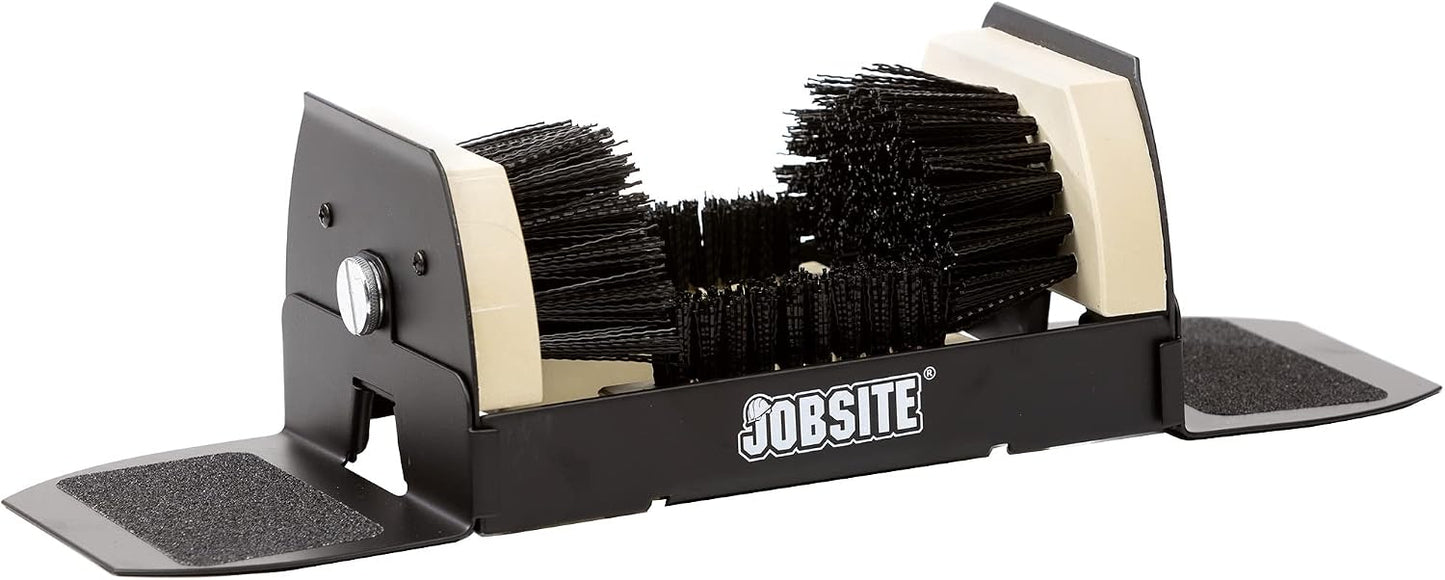 Jobsite Boot Scrubber - Outdoor Shoe Scraper Cleaner Brush - Extra Wide