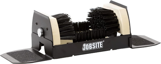 Jobsite Boot Scrubber - Outdoor Shoe Scraper Cleaner Brush - Extra Wide