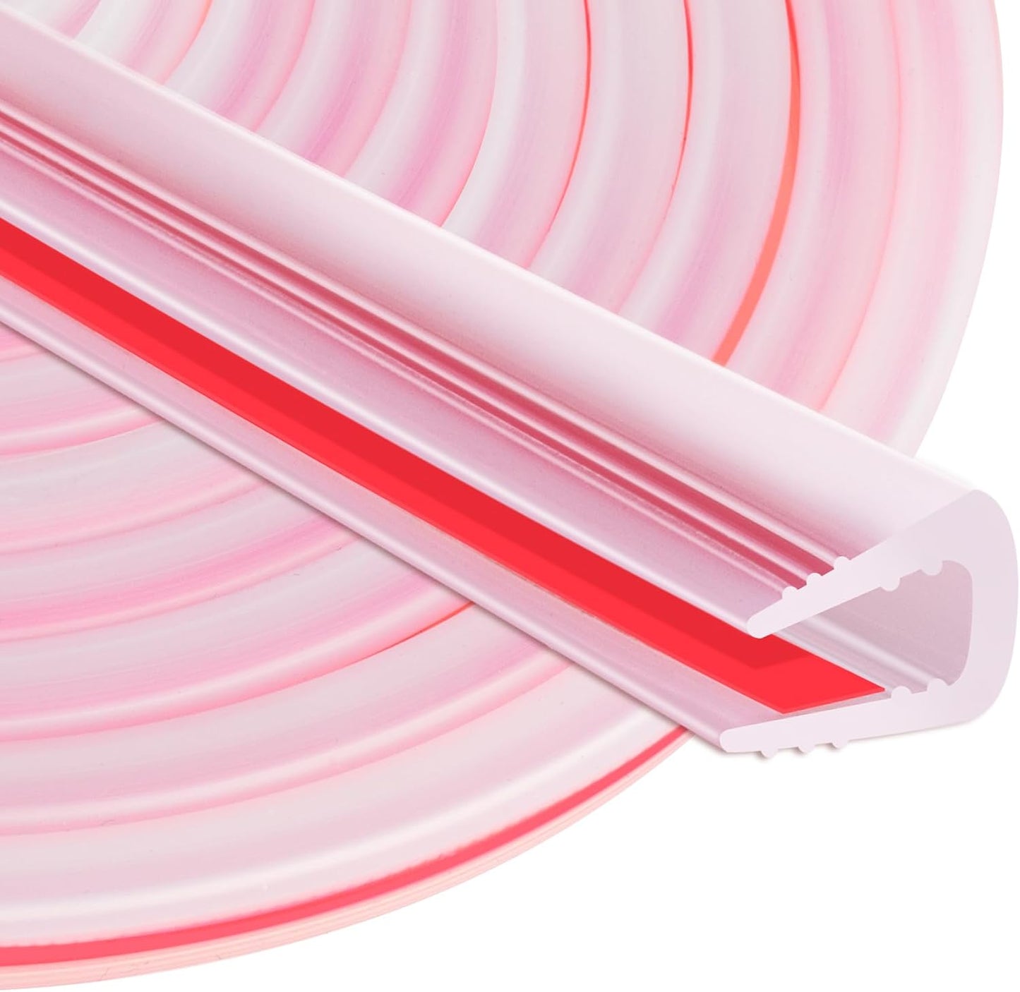 ToLanbbt Rubber Edge Trim U Channel, 1/16" Self Adhesive Sheet Metal Edge Guard Protector, EPDM Seal Strip for Car Doors, Steel Plates, Glass, Hatches, Table Corners, Fit 1/16"(1.6mm), 10Ft, Clear