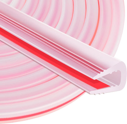 ToLanbbt Rubber Edge Trim U Channel, 1/16" Self Adhesive Sheet Metal Edge Guard Protector, EPDM Seal Strip for Car Doors, Steel Plates, Glass, Hatches, Table Corners, Fit 1/16"(1.6mm), 10Ft, Clear