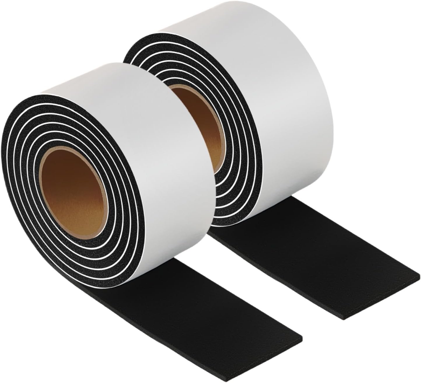 Furnigear Felt Strips with Adhesive Backing Heavy Duty Cuttable Felt Tape Roll Furniture Pads for Chair Legs - Protecting Hardwood Floors, Chair Wall Protector (Black, 80 x 0.5 x 0.14 Inch)