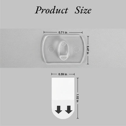 100 Pack Clear Cable Clips Adhesive with 120 Removable Strips, Small Transparent Cord Management Clips for Wall & Desk, Damage Free Self Adhesive Wire Holders