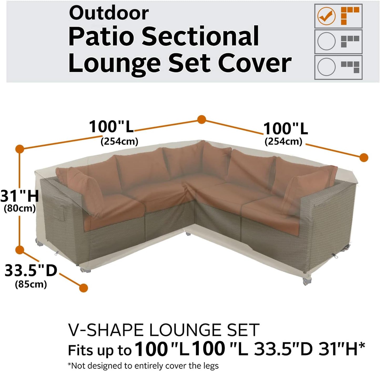 Patio Deck Box Cover, 63x30 Inch Fire Pit Covers with Straps and Handles, Waterproof Heavy Duty Outdoor Furniture Winter Cover for Keter, Suncast, Lifetime Container