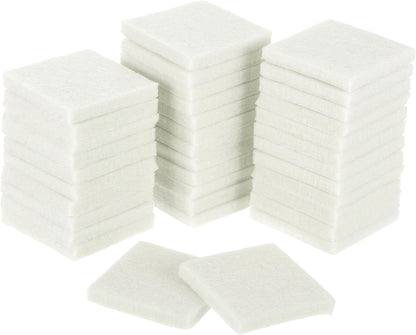 uxcell Furniture Pads, 36Pcs 1.5" - Square Self Adhesive Felt Furniture Pads, Floor Protectors for Furniture Feet Chairs Legs Hardwood Floors (Black)