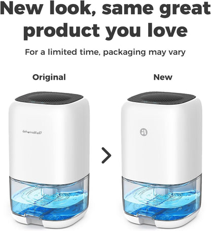 Dehumidifier, 35 OZ Small Dehumidifiers for Bedroom for Home, Quiet with Auto Shut Off, Dehumidifiers for Bedroom (280 sq. ft), Bathroom, RV, Closet, Grey