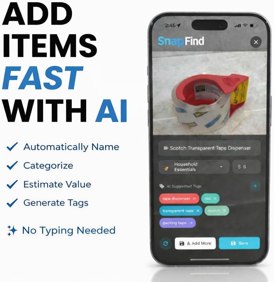 Moving Labels for Boxes – 108 Smart QR Code Stickers with AI Auto-Labeling, No Typing – Color-Coded Moving Box Labels – iOS & Android App – 2.5" x 2.5"