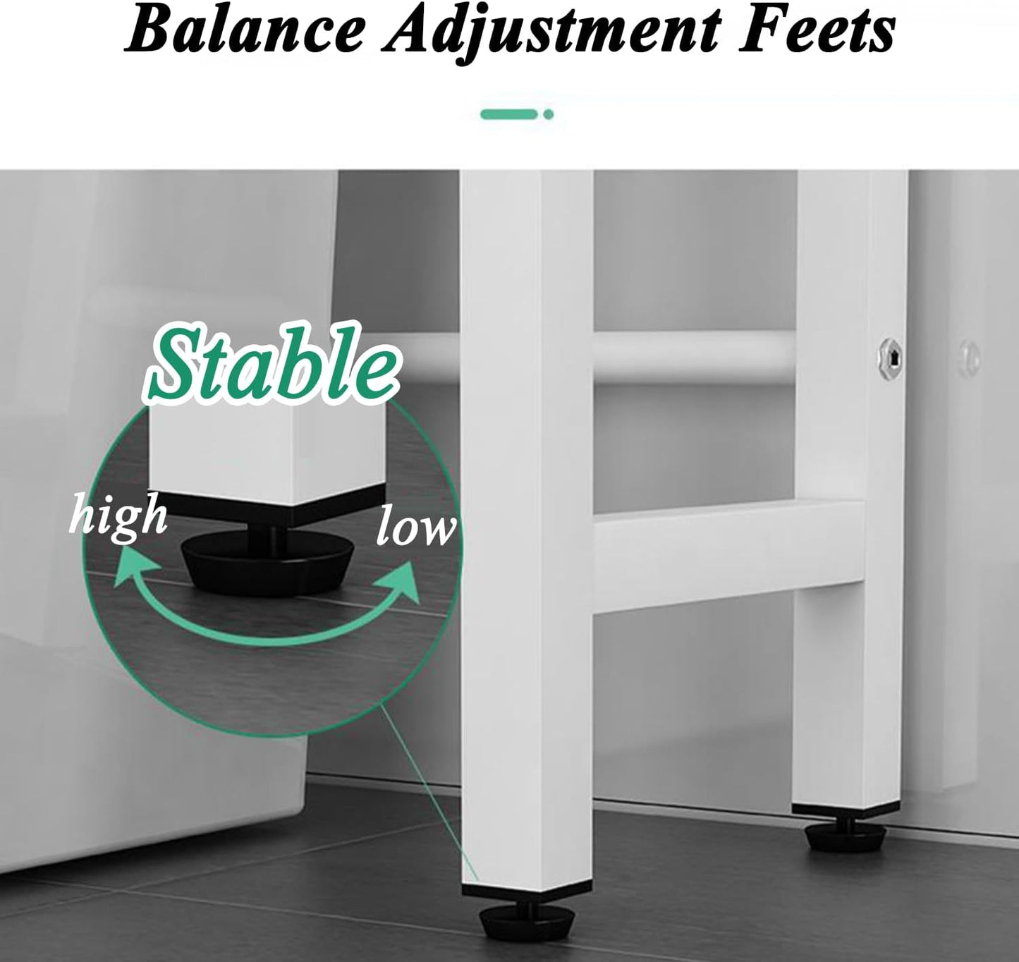 Laundry Room Storage Organizer, Over The Washer and Dryer Storage Shelves for Washer Dryer Countertop, 27.17"W x 11.81"D x 71.26"H, Suit Washing Machine Width Within 25.59", Hold 50lbs 【Ship from US】