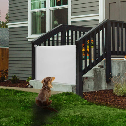 EasyBaby Extra Wide Retractable Baby Gates, 33" Tall, Extends up to 71" Wide, Black/Child Safety, Pet Gates for Stairs, Doorways, Hallways, Indoor and Outdoor