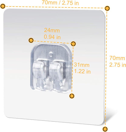 YeeBeny Corner Shower Caddy Adhesive Sticker Hook Mount for Shower Caddy Basket Bathroom Shelf Compatible with KINCMAX，SMARTAKE, JOMARTO, Flowmist, Nieifi, HapiRm, Odesign, Lovelers 4 pack