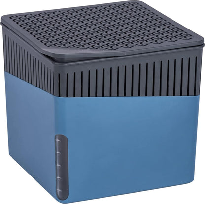 WENKO Dehumidifier Small, Portable, Compact and Rechargeable, Moisture Absorber for Bathroom, Bedroom, Garage, Closet, 2800 Cubic Feet, 2.2lbs, White, 6.18 x 6.5 x 6.5, 2.2 lbs
