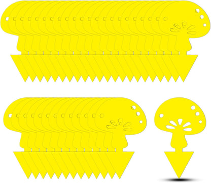 Fruit Fly Traps Fungus Gnat Traps Yellow Sticky Bug Traps 36 Pack No Harm and Odorless for Indoor Outdoor Use Protect The Plant