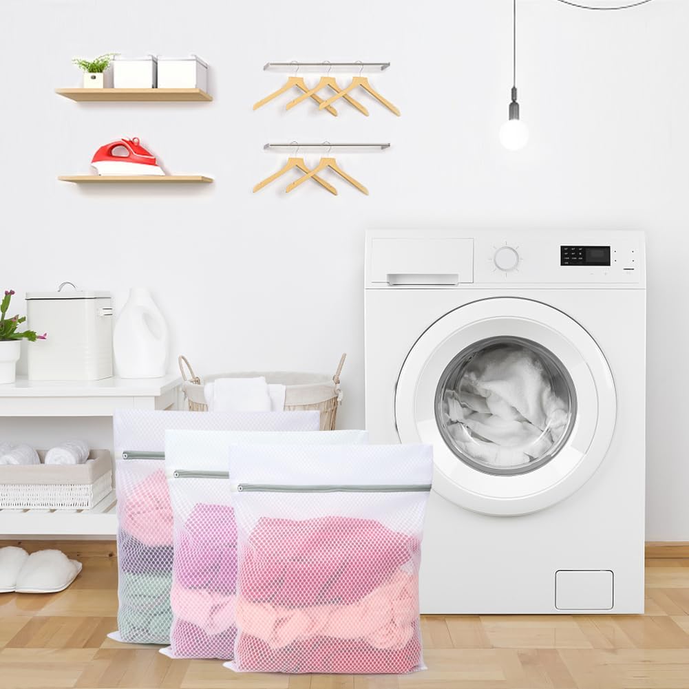Vivifying Extra Large Mesh Laundry Bag, 2 Pack XXL Oversize Honeycomb Mesh Wash Bags for Washing Machine, Coats, Stuffed Toys, Blanket, Bedding, Sweater, Delicates Clothes (27 x 35 Inches)
