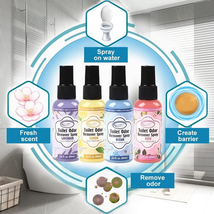 Air Jungles Toilet Poop Spray 2 Fl Oz (2 Pack), Lemon Scent Odor Eliminator | Spray Before No. 2 To Trap Bathroom Odors, 100 Uses Per Bottle, Portable Size For Travel, Home, Office & School