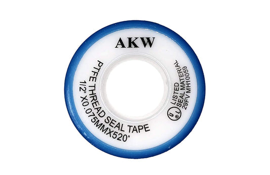 FELTS Teflon Tape - Thread Seal Tape Sealant for Plumbing Plumber’s Tape 1/2 Inch x 520 Inch (10 Pack) PTFE by AKW