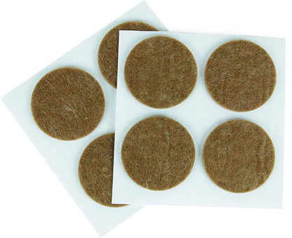 Furndiy Felt Furniture Pads for Hardwood Floors, Self-Adhesive Felt Pad for Chairs & Seat Legs, Easy Slide, Anti Scratch, Noise Stopper, Bumper & Buffer, Floor Protection - Based in USA - 0.8'' Black