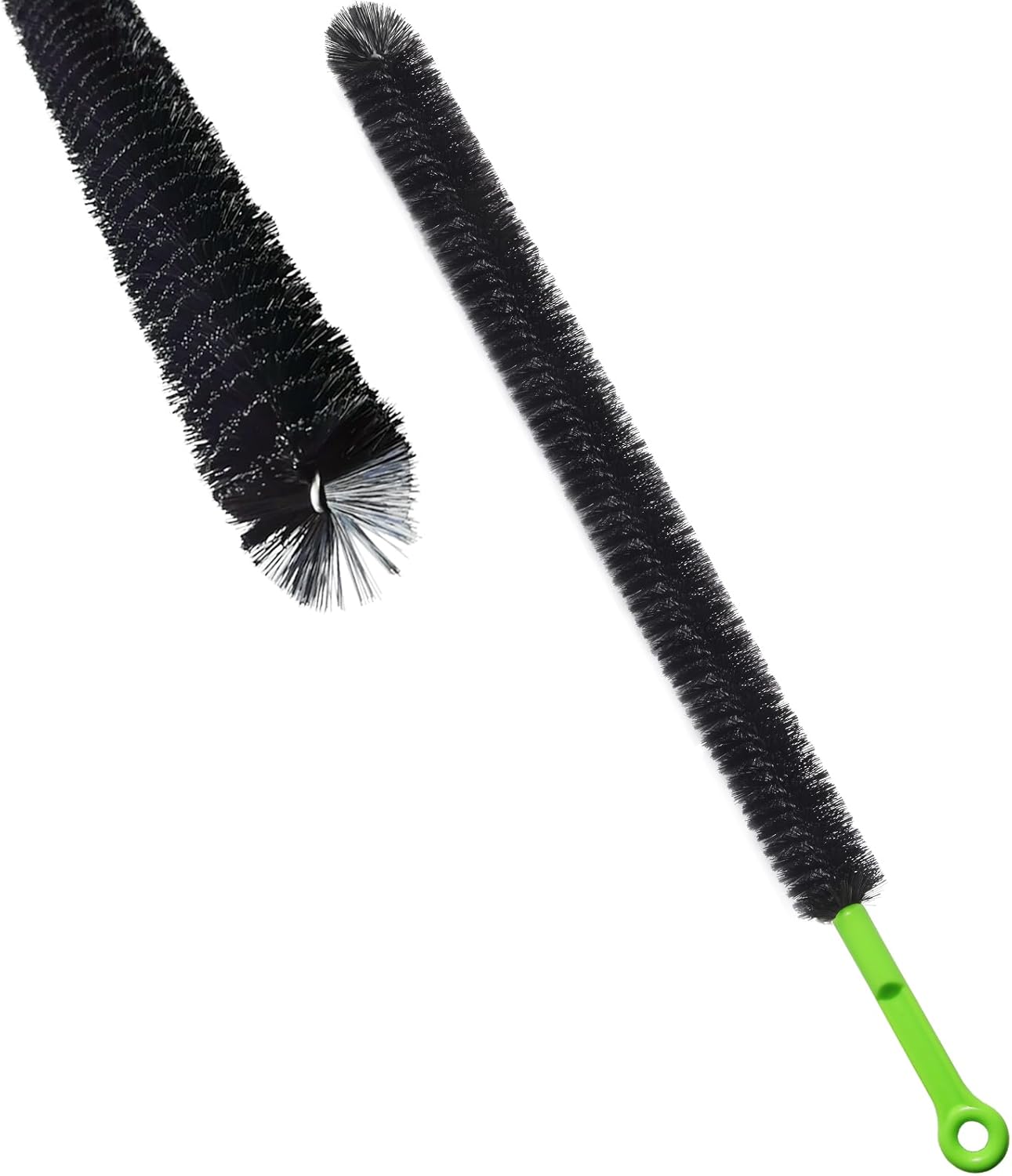 2 Pcs 17” Flexible Sink Drain Cleaner Brush Long Pipe Cleaner Brush for Cleaning Home Kitchen Sink Buthtub Snake Tube Hair Drain Clog Remover Brush for Shower and Tub Hair Clogs Bendable Sewer Drain