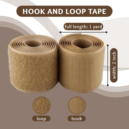 1 inch Black Hook and Loop Tape 1 Yd Self Adhesive Tape Sticky Back Heavy Duty Fastener Ideal for Window Fixing Net Carpets DIY Project Handmade Craft Home Office