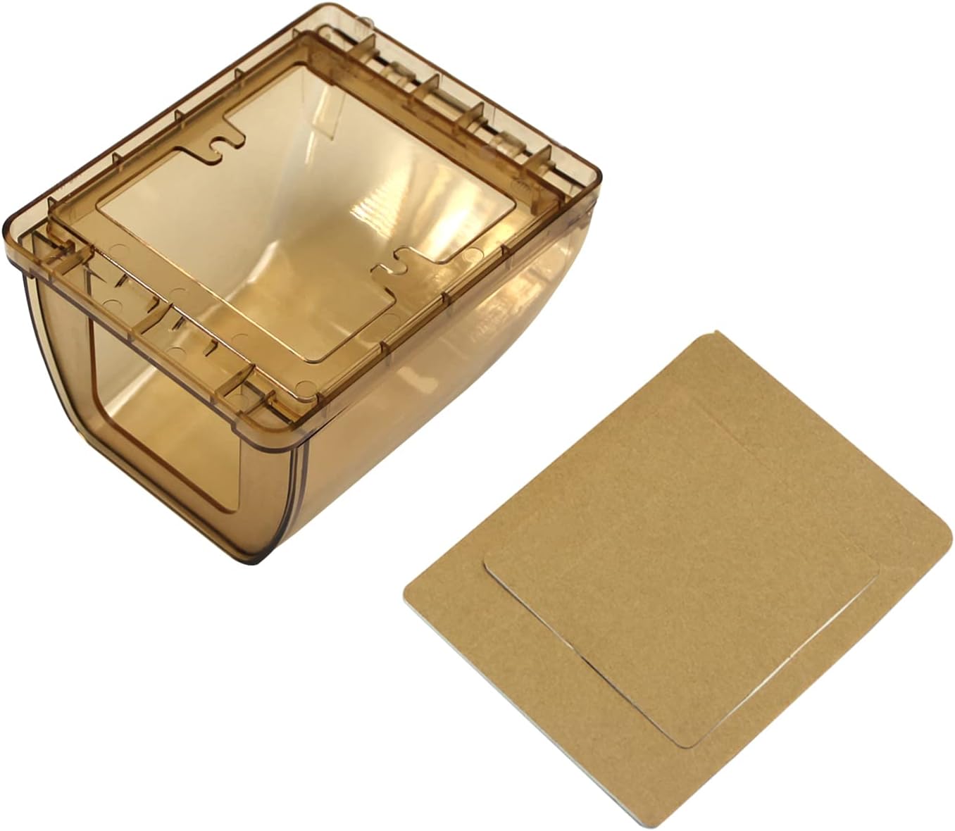 Fielect Weatherproof In Use Outdoor Outlet Cover 86Type Clear Electrical Outlet Cover Box 5" x 8.4" x 1.9"
