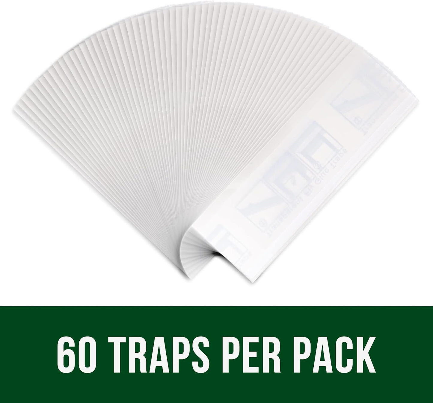 Garsum Window Fly Traps Indoor, Fly Paper Bug Sticky Strips, House Fly Killer Window Decal Non-Toxic，12 Pack