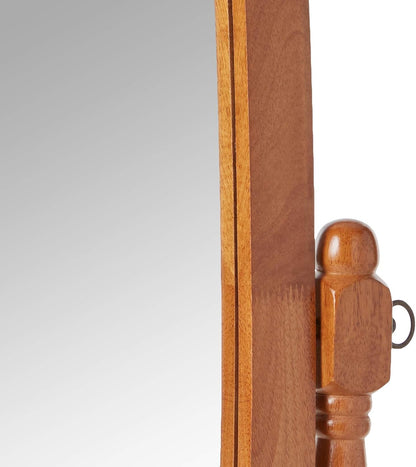 Crown Mark Cheval Mirror, Oak