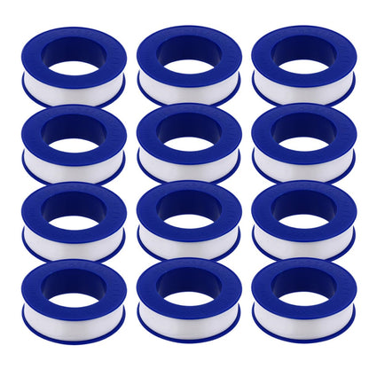 SOIMISS PTFE Thread Seal Tape Preventing Pipe Leaks 12 Rolls for Plumbing High Temperature Resistant Tape Suitable for Pipe Joints in Home and Industrial Use