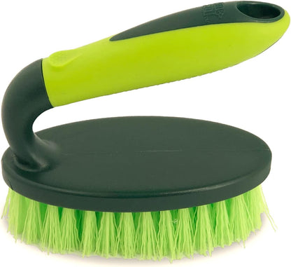 Pine-Sol Heavy Duty Scrub Brush – Comfort Grip | Iron Handle Design | All-Purpose Scrubber for Cleaning Kitchen, Bathroom, Sinks, Tubs, Floors