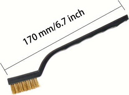 Stainless Steel Wire Brush Set, Kitchen Cleaning, Rust Removal, 3 Pcs | Stainless Steel Bristles, Rust-Resistant, Ergonomic Handle, 3 Assorted Sizes, Multi-Surface Safe