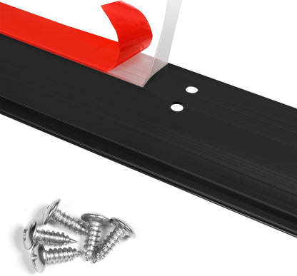 Door Metal Draft Stopper 2x32 inches Aluminum Mouse Blocker Silver | 2" Width 32" Length Metal Sweep Door Seal Cover 1-1/8 inch Gap Stop Under Doors Drafty