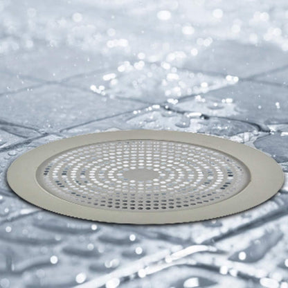 Danco Snap-in Shower Drain Cover with in-Drain Hair Catcher, 4-1/4" Round, White Strainer, (10533)