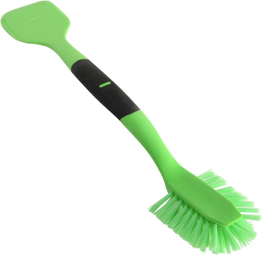 Norpro 1088R Scrub Brush/Scraper, Red, 13-inch