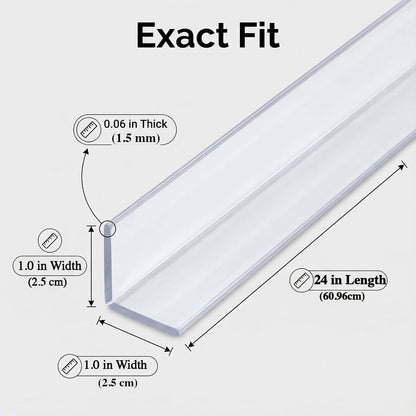 Wall Corner Protector, Walls Edge Protector，Self-Adhesive Wall Corner Guards,PVC Double Side Edge Protector， Furniture Stairs Guard (Gray 2PCS 90cm/35.4in)