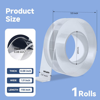 Koja Nano Tape Double Sided 3-Pack Heavy Duty Removable Waterproof 29 ft.