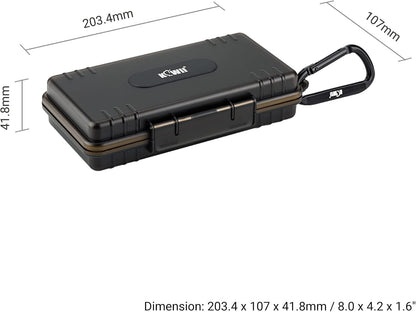 24 Slots CR2 CR123 CR123A Lithium Battery Organizer Case, IP67 Waterproof Hard Case for CR17345/CR16340/CR18350/CR15270(CR2) Explosionproof Batteries Storage Holder for Household Outdoor Camping
